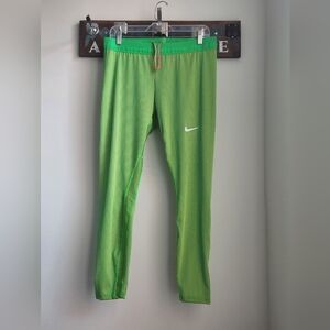 Nike Pro Elite Track Wome's Size L Lights Made In USA Green Yellow ..